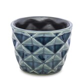 Cornellia Zoriana, ceramiczna osłonka / donica, wys.9x12.5x12.5cm