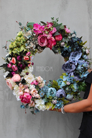 Caryca Katarzyna Premium, duży wianek na drzwi, śr.55cm