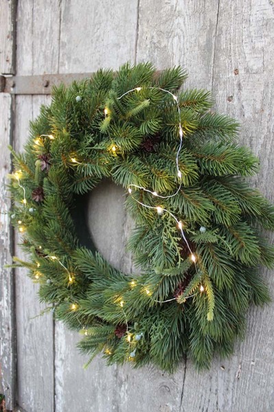 Naturalne Święta, bożonarodzeniowy wianek na drzwi, śr.48cm