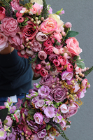 Bella Jesienna New Maxi, kwiatowy wianek na drzwi, śr.55cm 