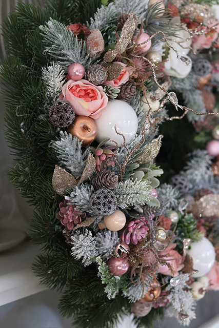 Poranne Mgły, wianek świąteczny, wym.48cm