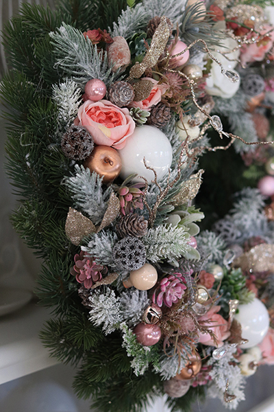 Poranne Mgły, wianek świąteczny, wym.48cm