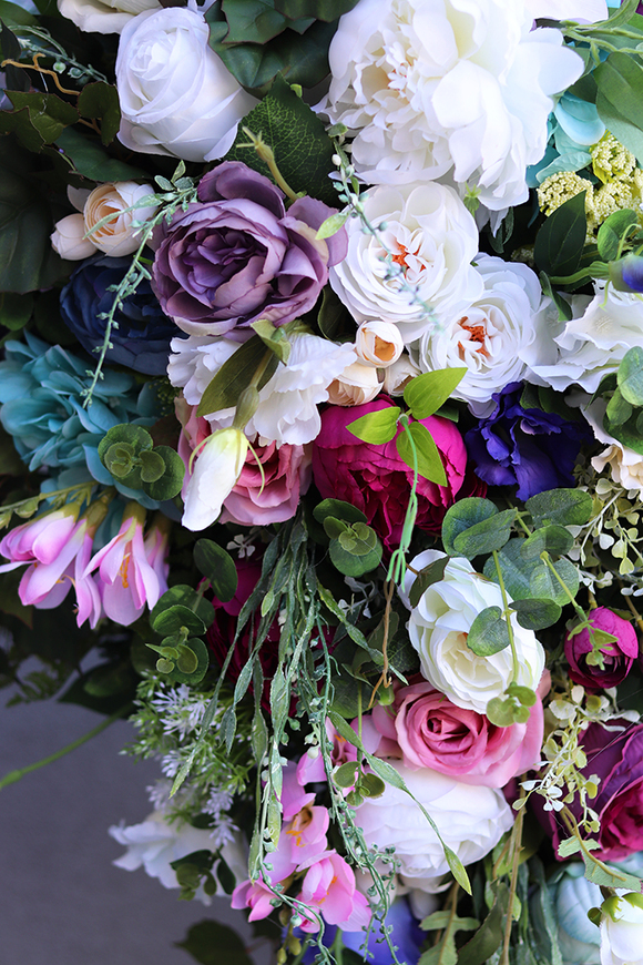 Georgina, duża dekoracja / wiązanka nagrobna, dł.110cm 