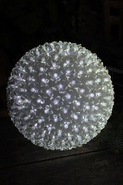 kula świetlna 300 LED zimna biała