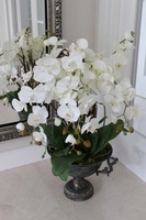 Jacquline, atrakcyjny sztuczny storczyk w metalowym wazonie, wys.82cm