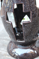 Anmari Black, ceramiczny znicz lampion, wym.28x13cm 