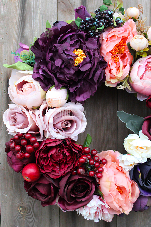 England elegancki wianek na drzwi, śr.40cm