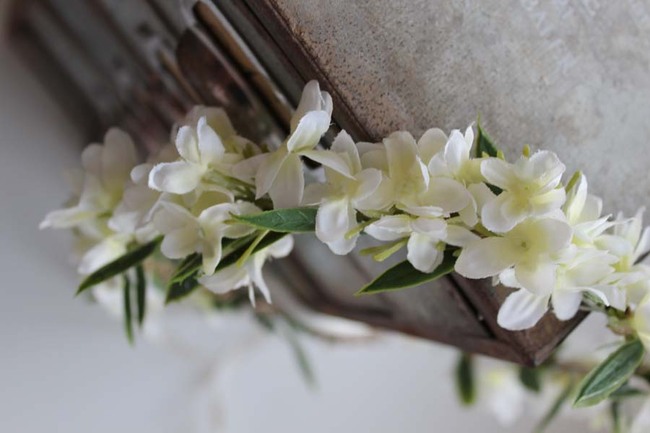 Arielle, komunijny kwiatowy wianek na głowę, rozmiar uniwersalny