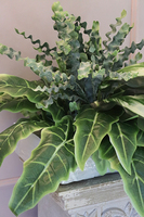 kompozycja ze sztucznych zielonych roślin Morella, wym.40x55x80cm