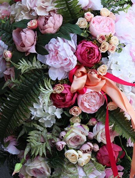 zestaw kompozycji nagrobnych Mellona, wiązanka + bukiet