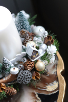 adwentowy stroik, Betlejem, wym.16x45x17cm