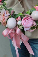 dekoracyjny wianek wiosenny Pastelowa Wielkanoc, śr.38cm