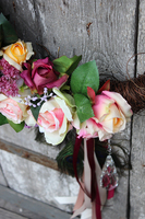 ekskluzywny wieniec / wianek Tendom Premium Pawie Piórka, śr.40cm