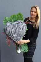 Daliria, elegancka kompozycja nagrobna z lampionem, dł.70cm