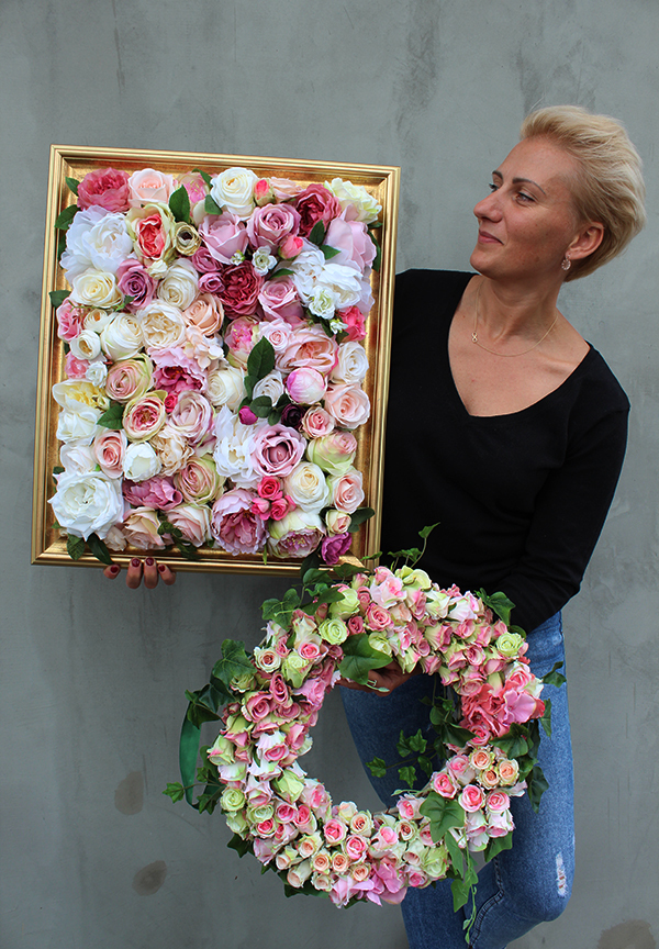 kwietna rama jednostronna, Maria Antonina 2, wym.50x60cm