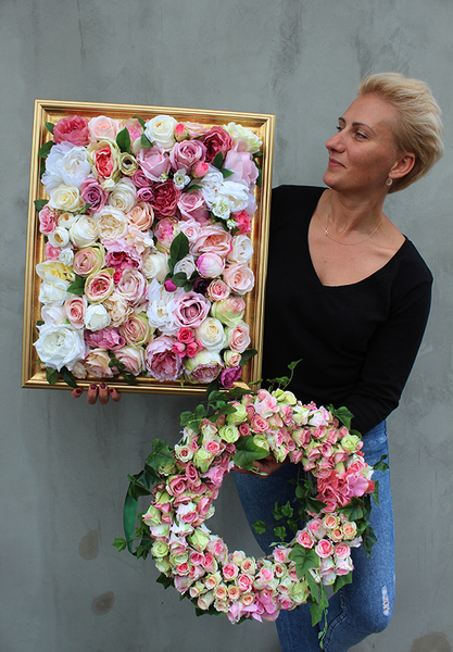 kwietna rama jednostronna, Maria Antonina 2, wym.50x60cm