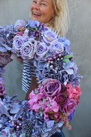 Bogactwo Natury bardzo duży wianek na drzwi, śr.55cm 