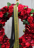 wieniec pogrzebowy Czerwień Ostatnie Pożegnanie, śr.90cm