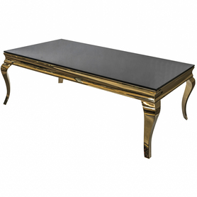 ława Glamour Wave Gold, wym.130x70x40cm