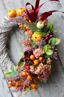 Jesienna Nostalgia, wianek dekoracyjny, śr.30cm  