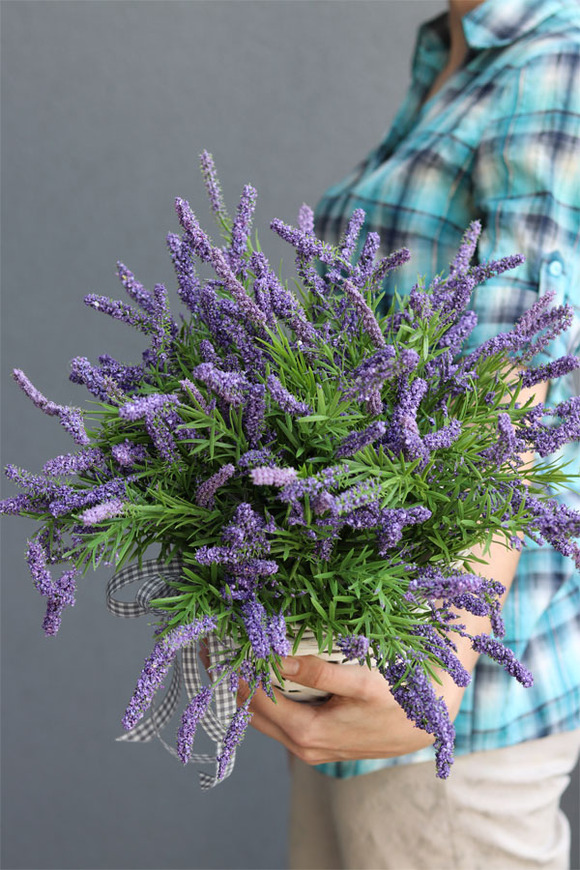 wrzosy Prowansja, kompozycja z wrzośców w wiklinowym koszu, wym.35x38cm 