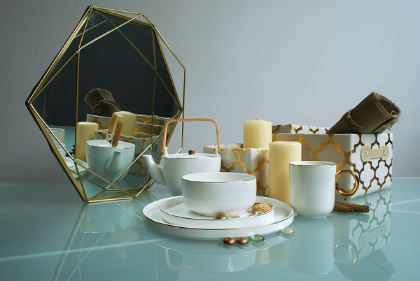 OD RĘKI Novelty, nowoczesny talerz obiadowy, śr.26.7cm