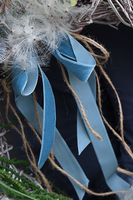 Eva II z aksamitką, nowoczesny wianek na drzwi, śr. 50cm