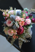 Carmen Canoe Glamour, kompozycja kwiatowa w stylowej donicy, wys.35cm