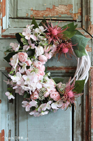 Blendina, elegancki wianek na wiosnę, śr.30cm 