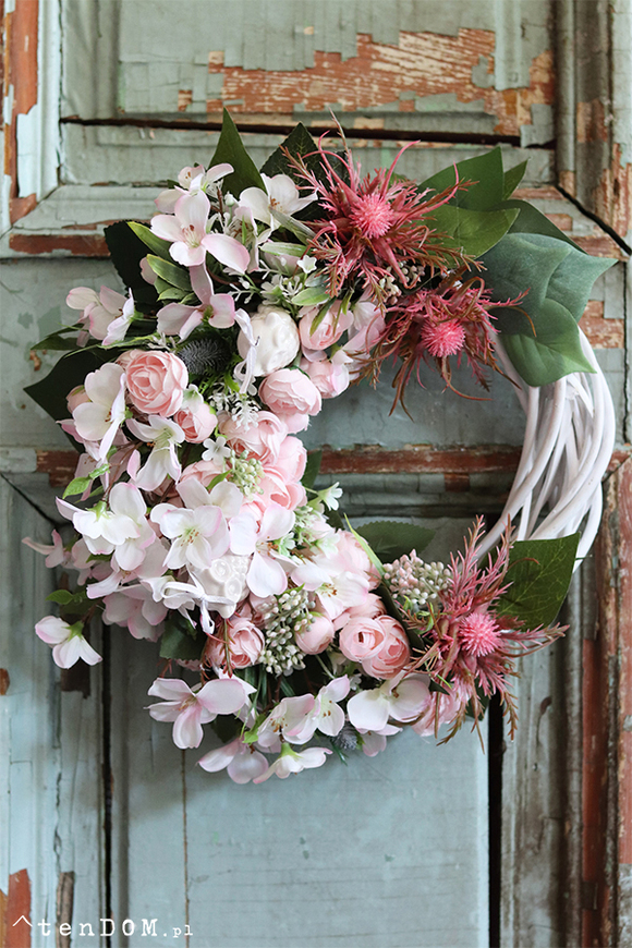 Blendina, elegancki wianek na wiosnę, śr.30cm 