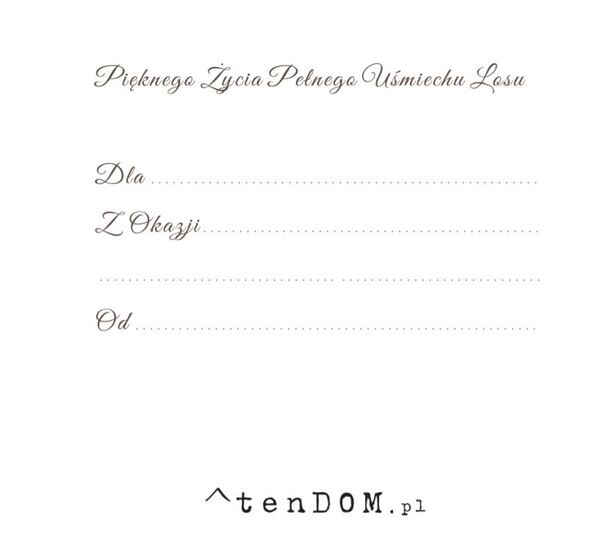 kartka z życzeniami okolicznościowymi