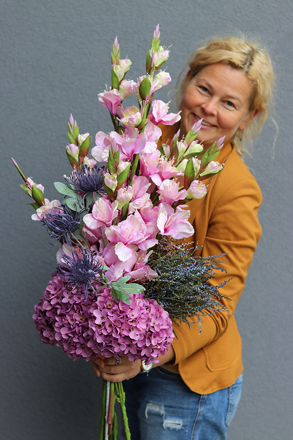 Moko Wrzosy & Mieczyki, bukiet do wazonu, największy rozmiar XL, wys.110cm 