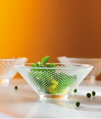 Craquele La Rochere miseczki transparentne, komplet 6 szt., wys.6.85cm