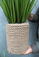 sztuczna trawa z pióropuszami Modella opleciona liną, wys.80cm