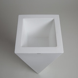 Rossa donica biel z wewnętrzną półką 38x75cm