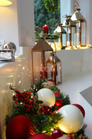 Golden House L, lampion / latarenka, wym.56x16x16cm