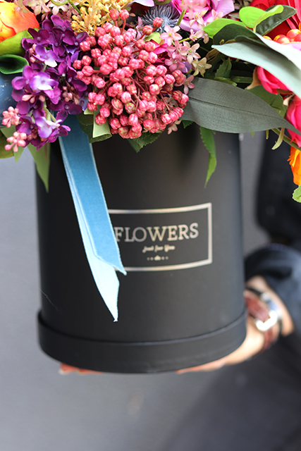 barwny wielkanocny flowerbox Easter Colors, wys.50cm