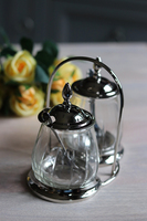 ekskluzywny zestaw 2 sosjerki, Duo Spring Glamour, wym.14x15x10cm 