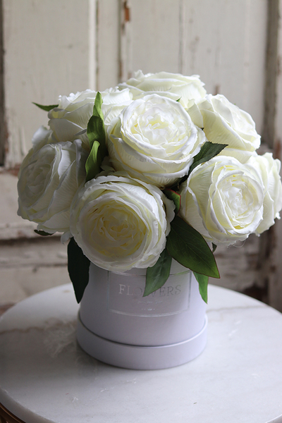 flowerbox Peonie w Bieli, wys.27cm 