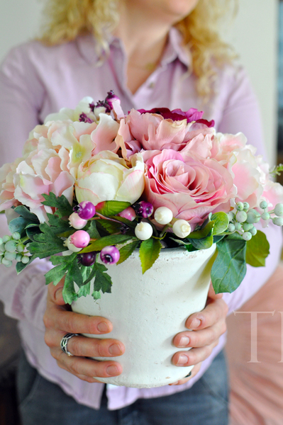 kompozycja kwiatowa / bukiet Estella, wys.27cm