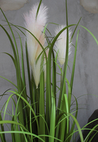 sztuczna trawa z pióropuszami Modella opleciona liną, wys.80cm