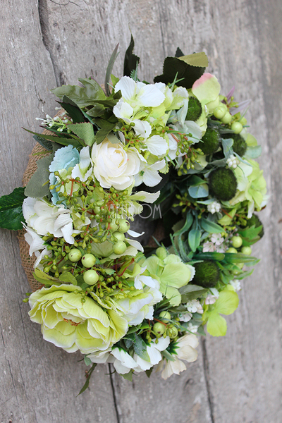 elegancki wianek na drzwi Letnia Świeżość, śr.25cm