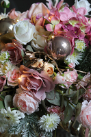 kompozycja świąteczna w pucharze, Zimowa Królowa, wym.52x80cm 