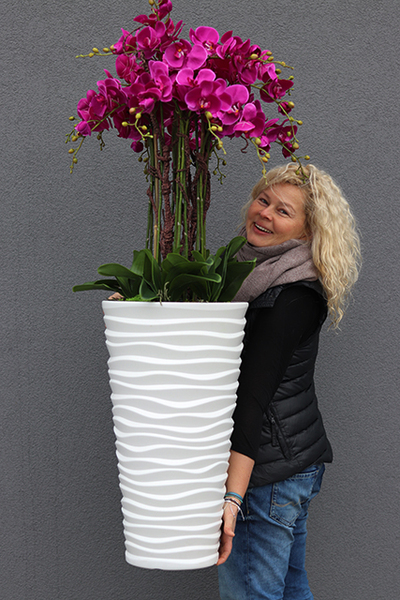 Gizelle Grande 2, wysoki sztuczny storczyk w kolorze fuksji, wys.135cm