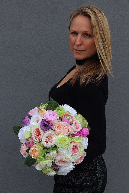 komplet dekoracji Remina, flowerbox & kula kwiatowa 