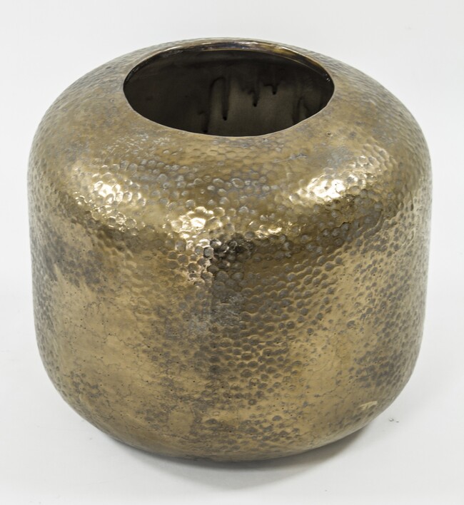 Goldamo, stylowy złoty wazon, wys.23cm