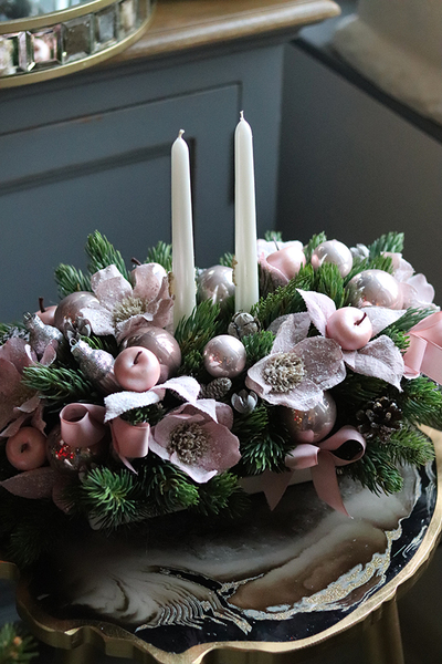 świąteczny stroik, Duży Pudrovy Las, wys. 34cm