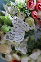 Derona, uroczy wianek z ptaszkiem i motylkiem, śr.28cm