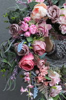 Bogactwo Natury Elegance, komplet dekoracji nagrobnych, wieniec + wieniec