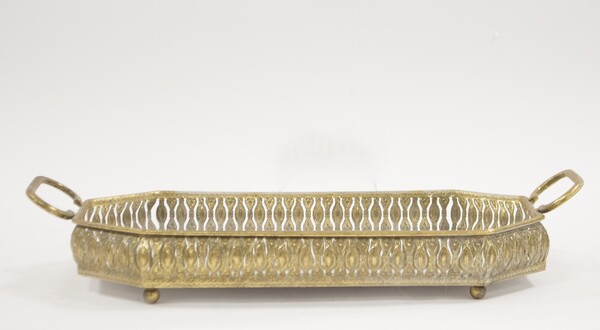 Indie Gold B, taca lustrzana w stylu retro, wym.9.5x52x29cm